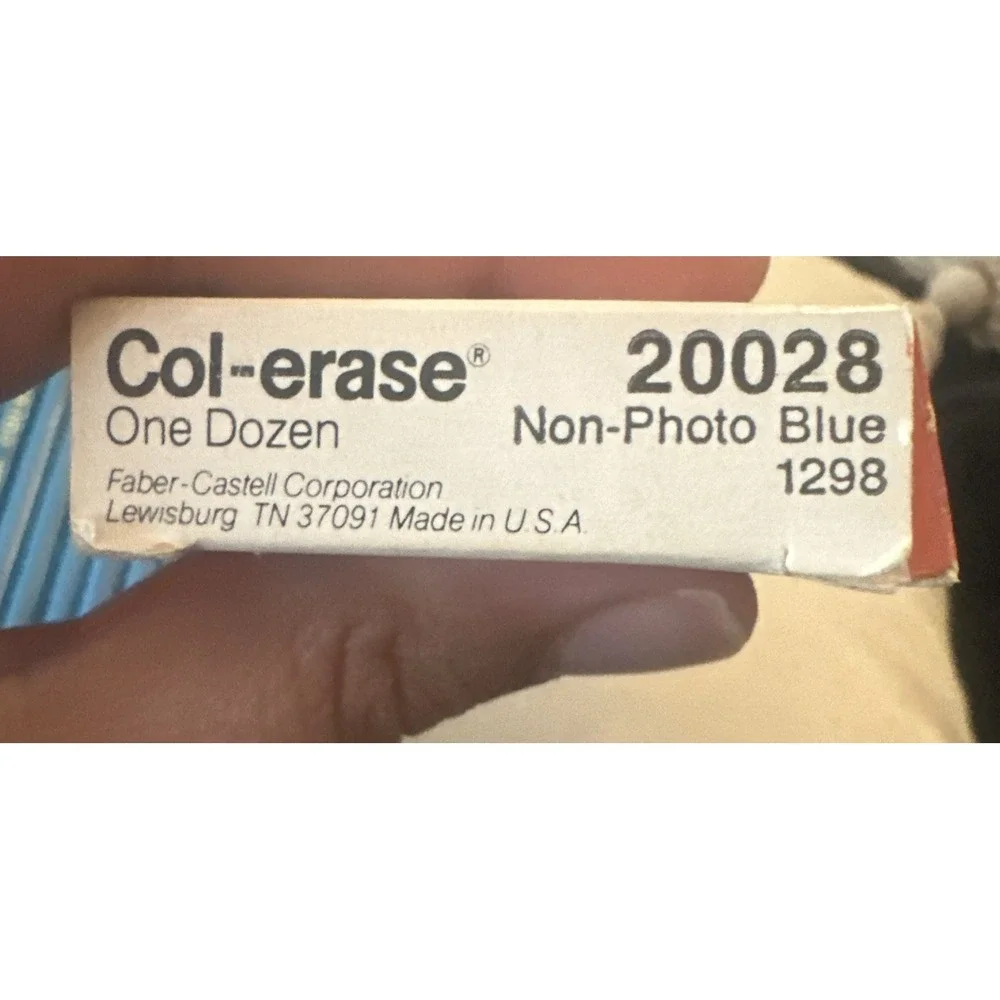 FaberCastell Col-erase Blue Pencils #1298 Box of 11 20028